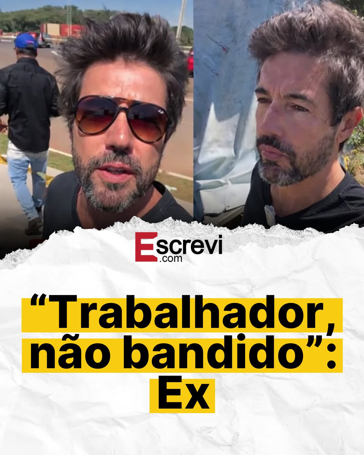 “Trabalhador, não bandido”: Ex card branco