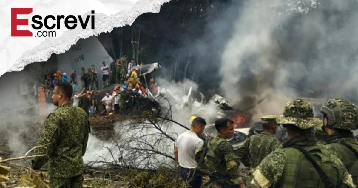 Tragédia na Colômbia: queda de avião militar já soma 66 mortos imagem principal