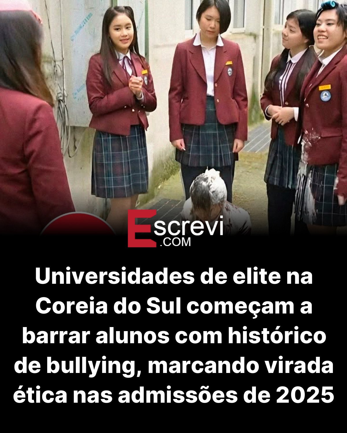 Universidades de elite na Coreia do Sul começam a barrar alunos com histórico de bullying, marcando virada ética nas admissões de 2025 card preto