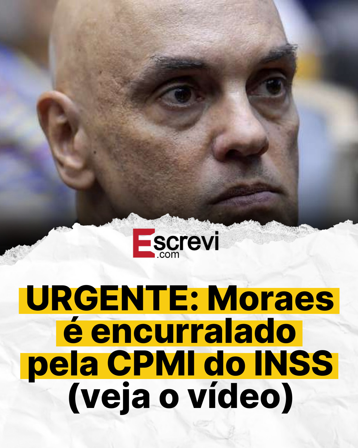 URGENTE: Moraes é encurralado pela CPMI do INSS (veja o vídeo) card branco