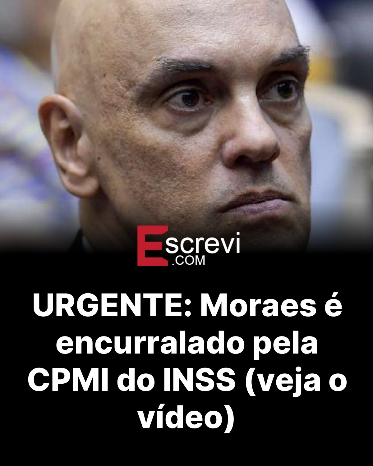 URGENTE: Moraes é encurralado pela CPMI do INSS (veja o vídeo) card preto