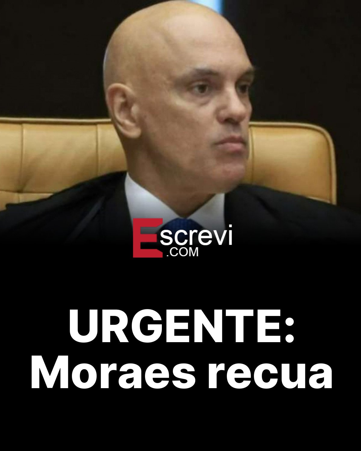 URGENTE: Moraes recua card preto