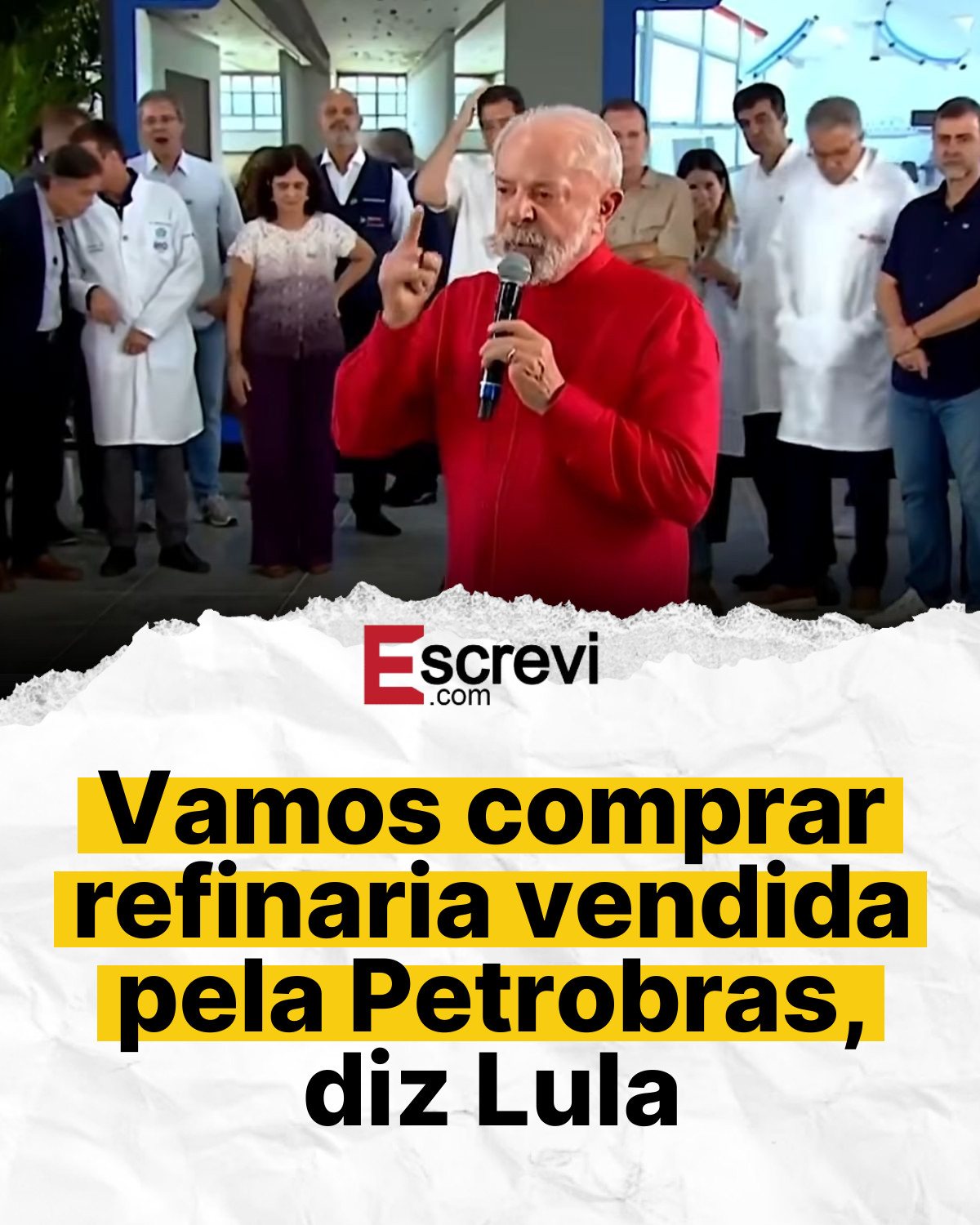 Vamos comprar refinaria vendida pela Petrobras, diz Lula card branco
