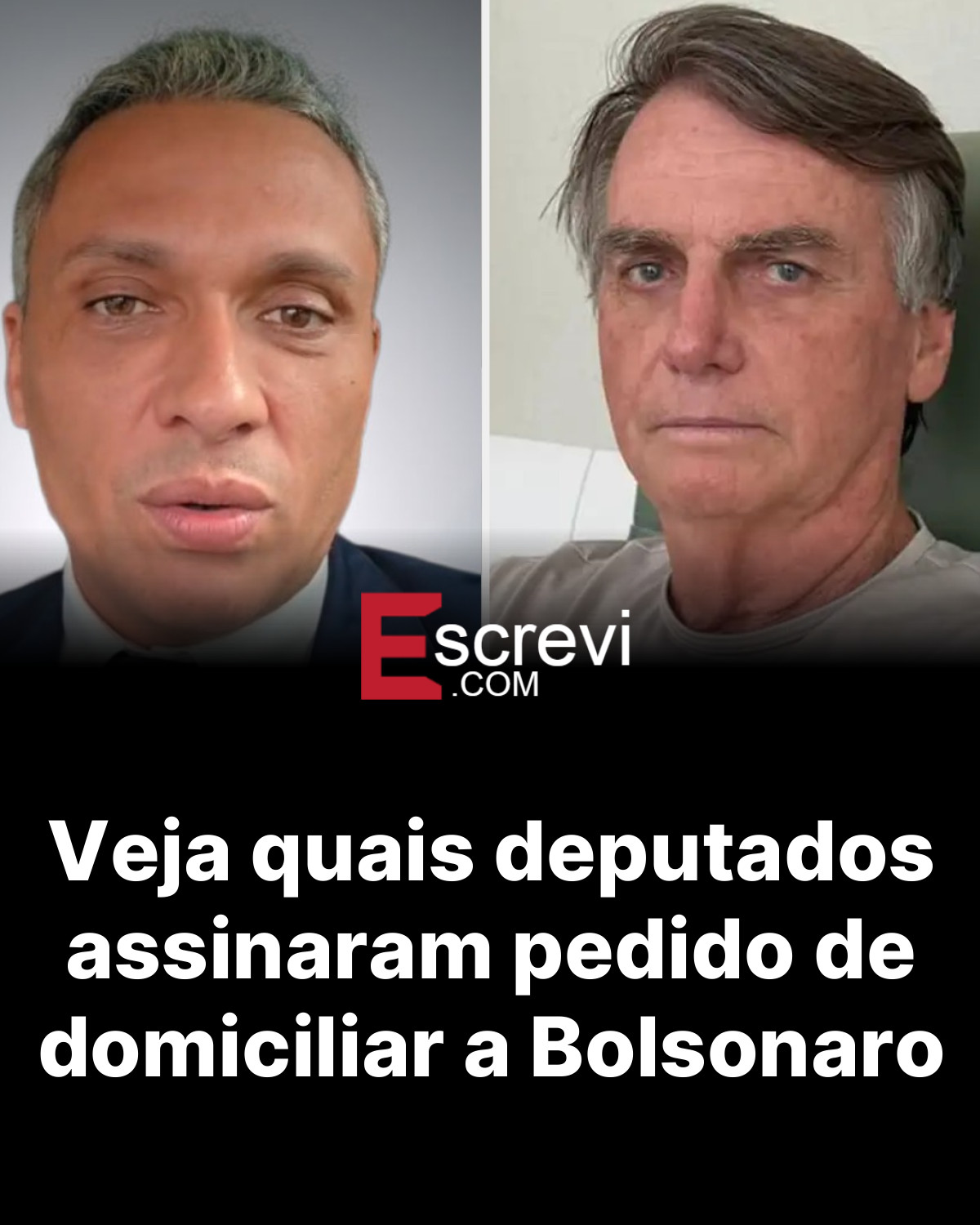 Veja quais deputados assinaram pedido de domiciliar a Bolsonaro card preto