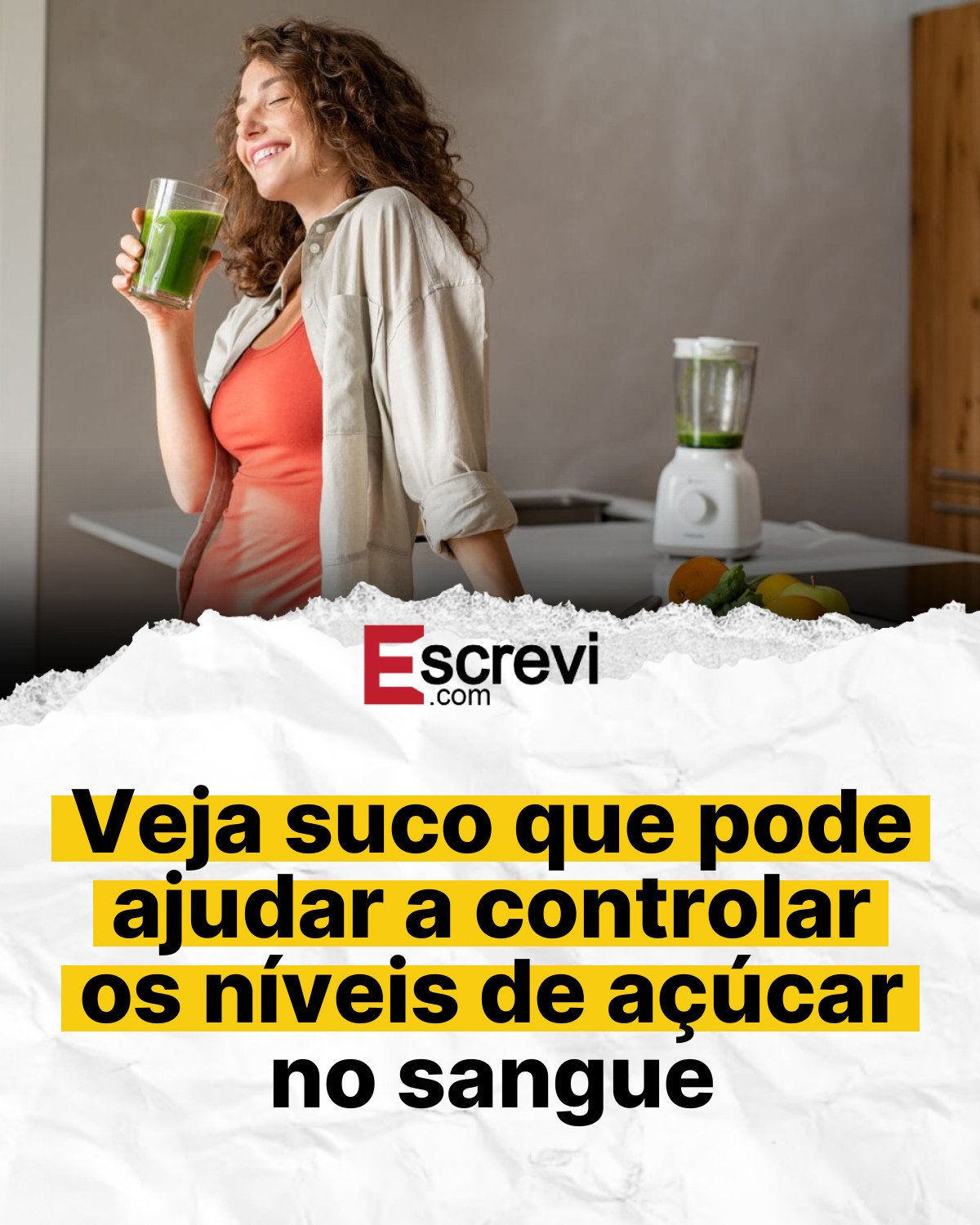 Veja suco que pode ajudar a controlar os níveis de açúcar no sangue card branco