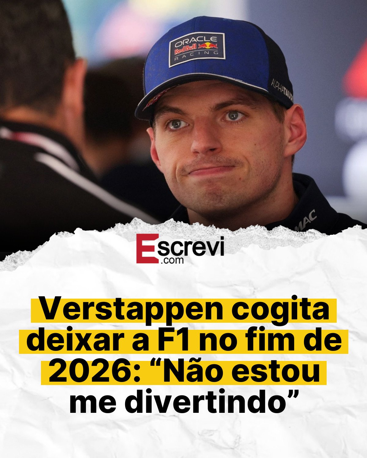 Verstappen cogita deixar a F1 no fim de 2026: “Não estou me divertindo” card branco