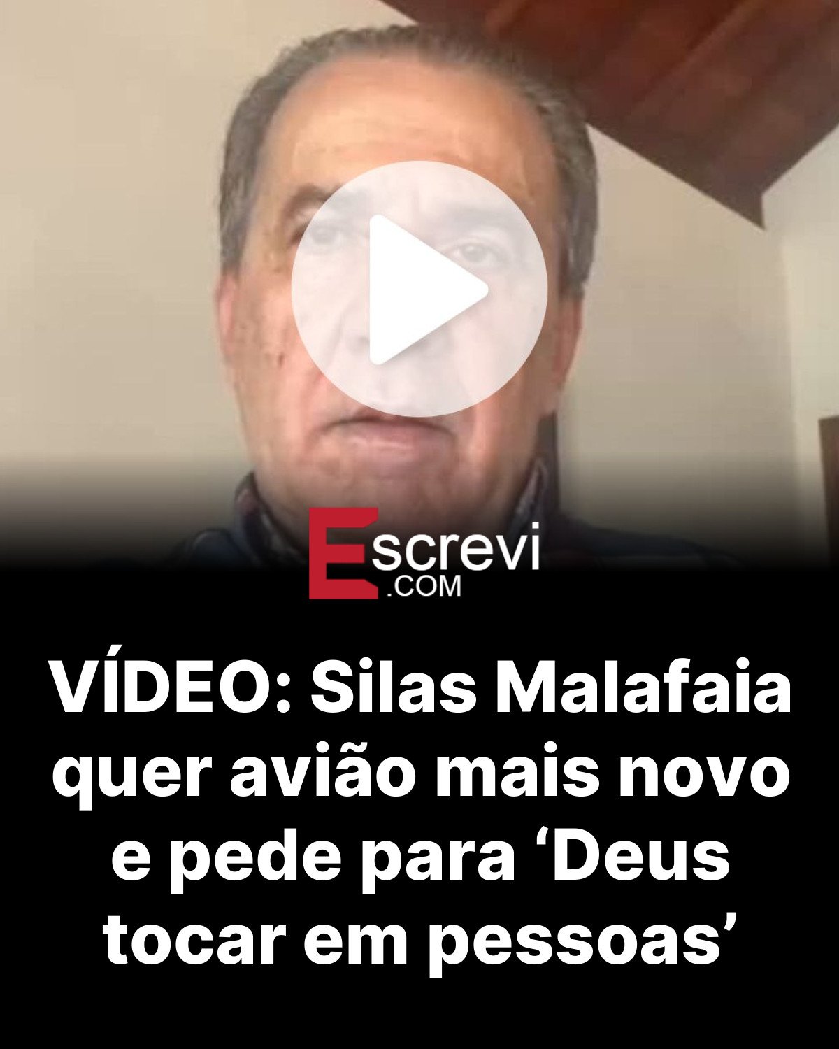 VÍDEO: Silas Malafaia quer avião mais novo e pede para ‘Deus tocar em pessoas’ card preto