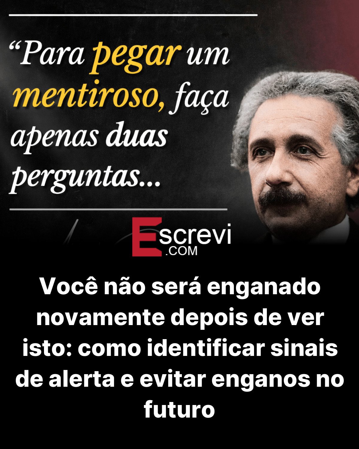 Você não será enganado novamente depois de ver isto: como identificar sinais de alerta e evitar enganos no futuro card preto