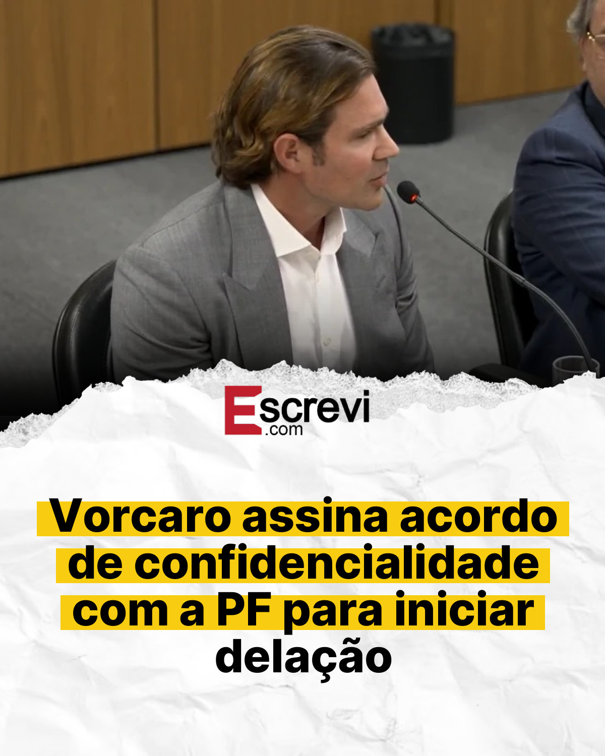 Vorcaro assina acordo de confidencialidade com a PF para iniciar delação card branco