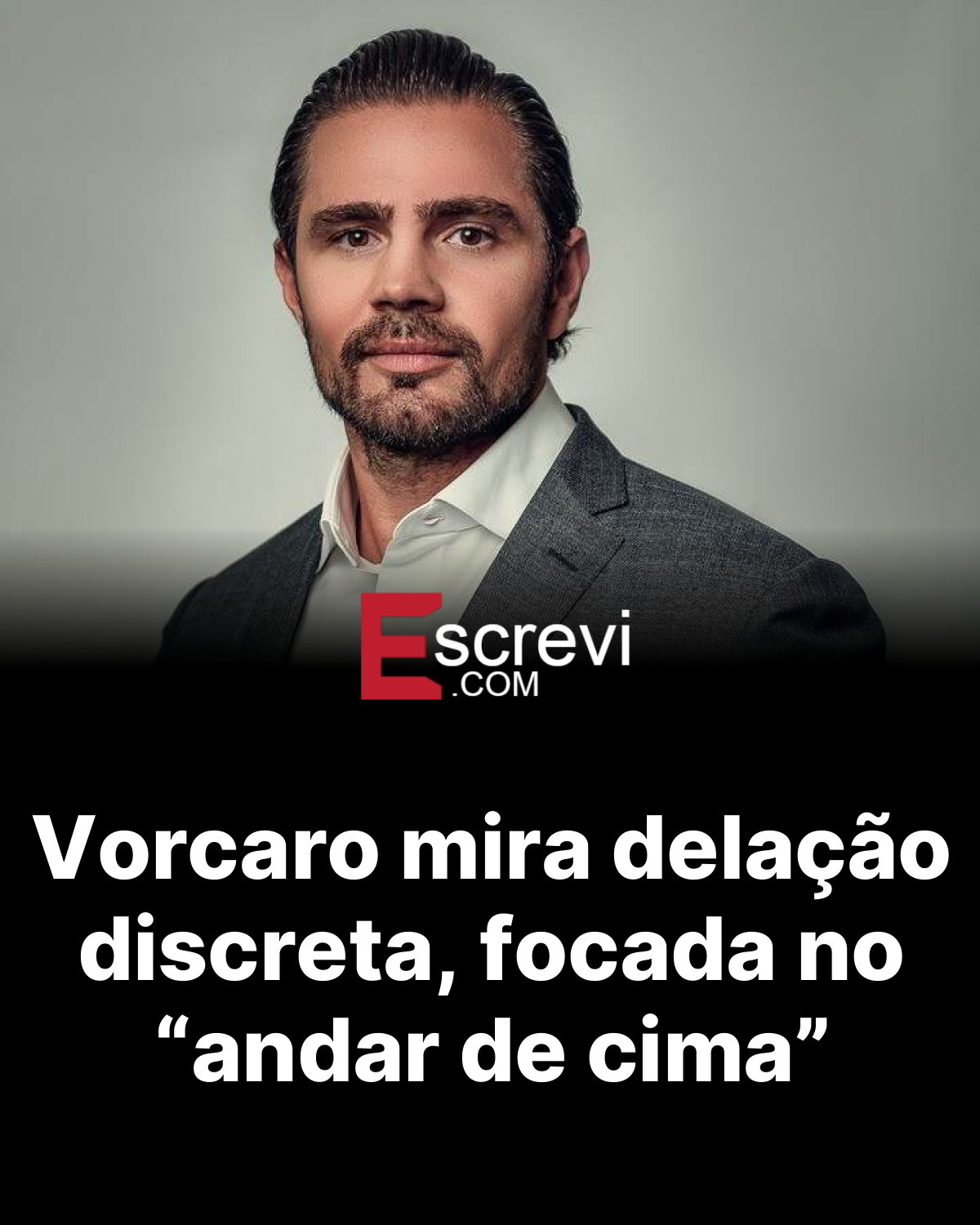 Vorcaro mira delação discreta, focada no “andar de cima” card preto