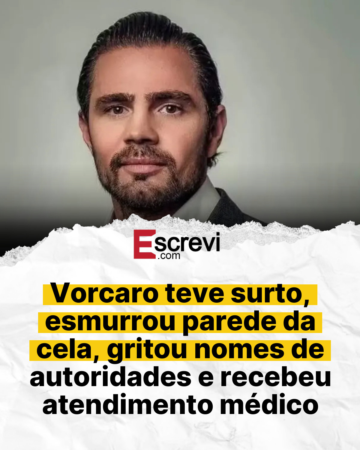 Vorcaro teve surto, esmurrou parede da cela, gritou nomes de autoridades e recebeu atendimento médico card branco