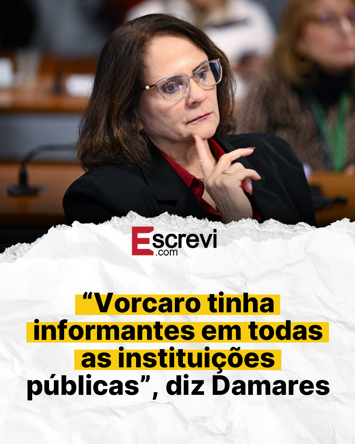 “Vorcaro tinha informantes em todas as instituições públicas”, diz Damares card branco