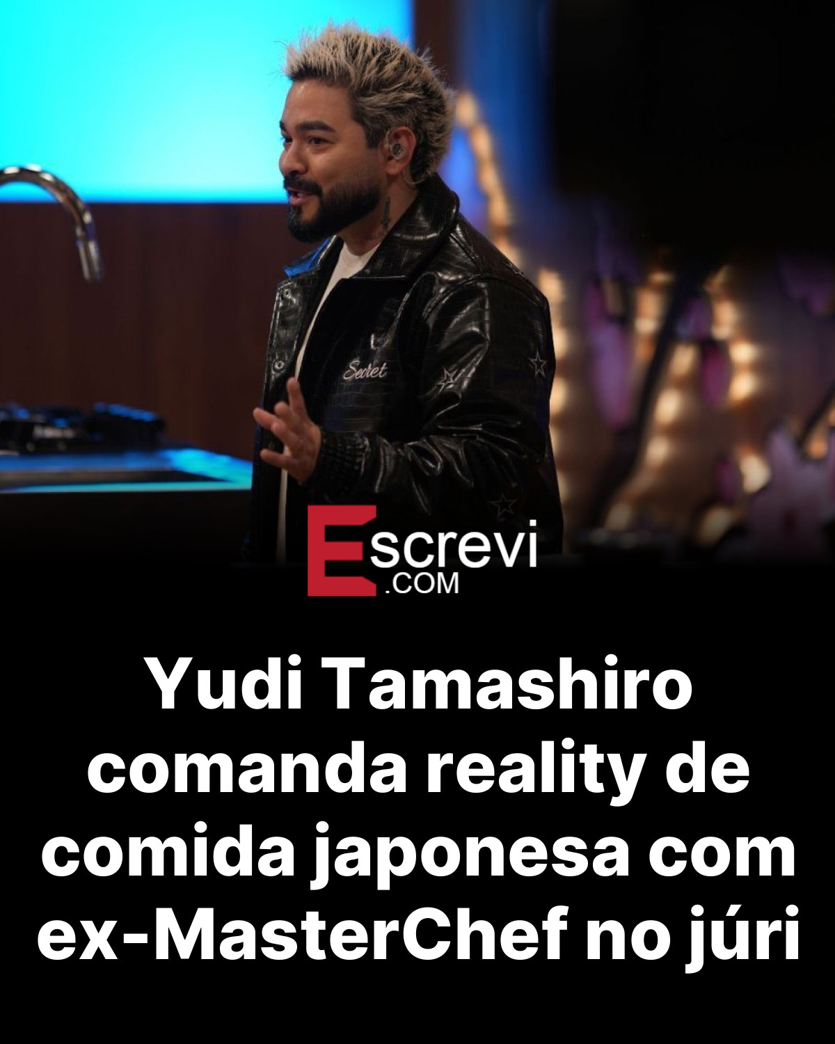 Yudi Tamashiro comanda reality de comida japonesa com ex-MasterChef no júri card preto