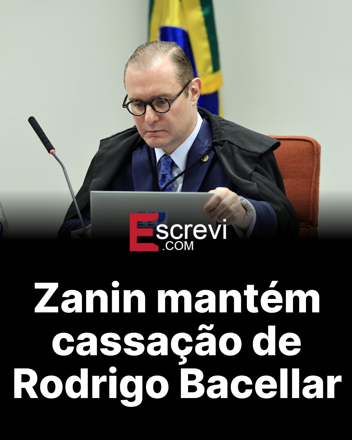 Zanin mantém cassação de Rodrigo Bacellar card preto