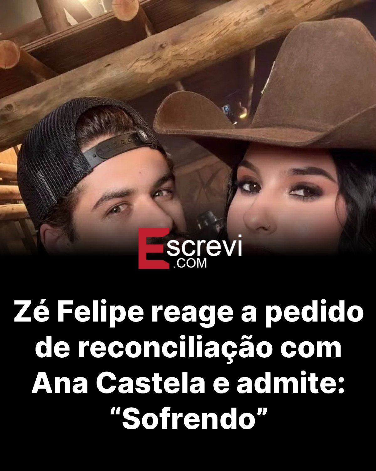 Zé Felipe reage a pedido de reconciliação com Ana Castela e admite: “Sofrendo” card preto