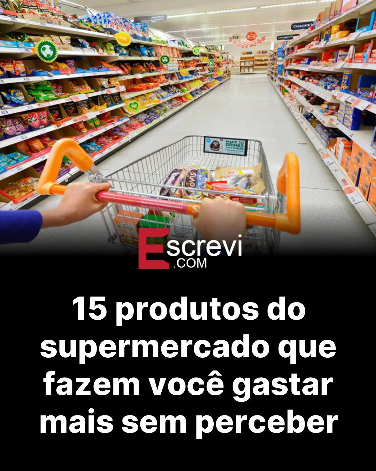 15 produtos do supermercado que fazem você gastar mais sem perceber card preto