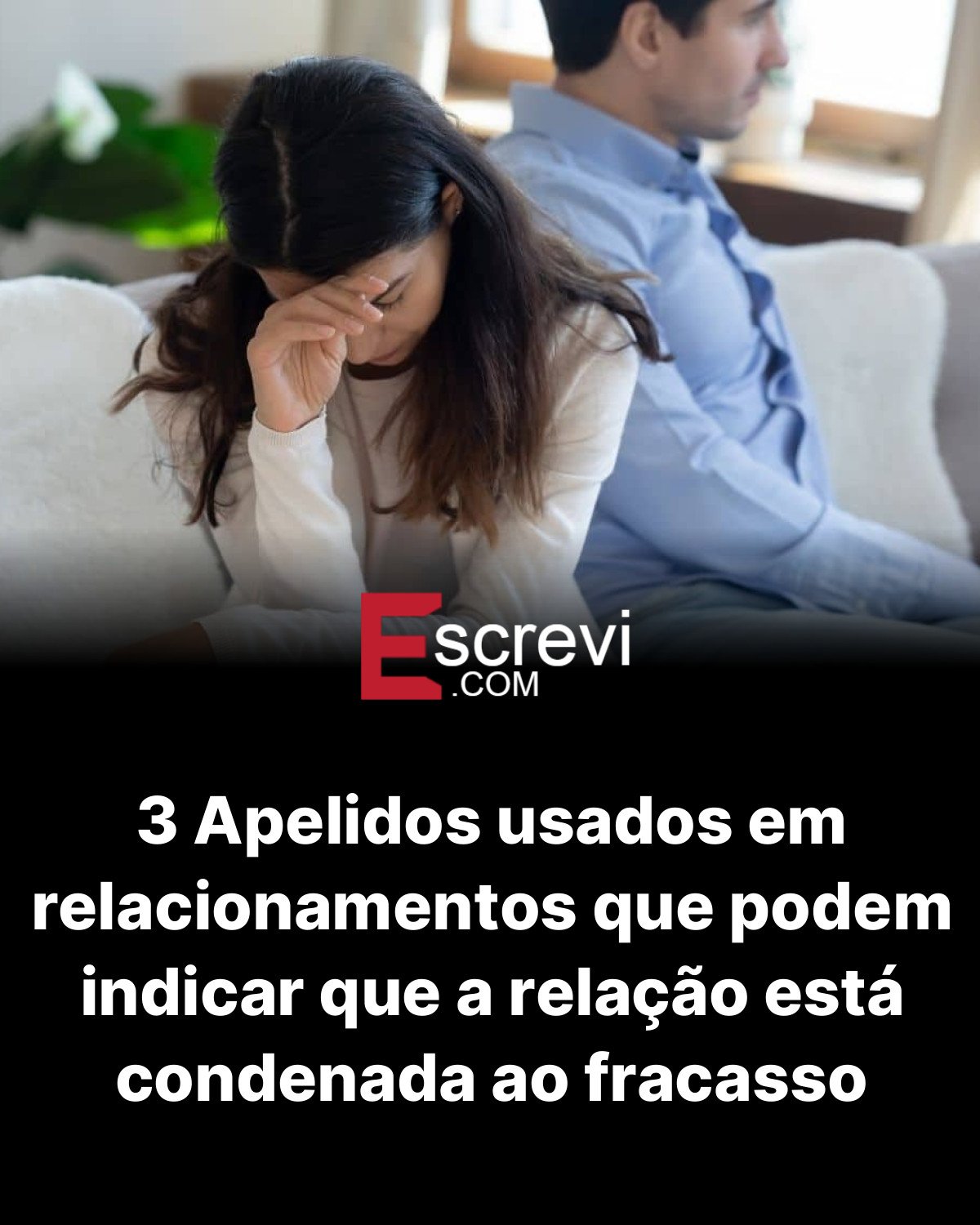 3 Apelidos usados em relacionamentos que podem indicar que a relação está condenada ao fracasso card preto