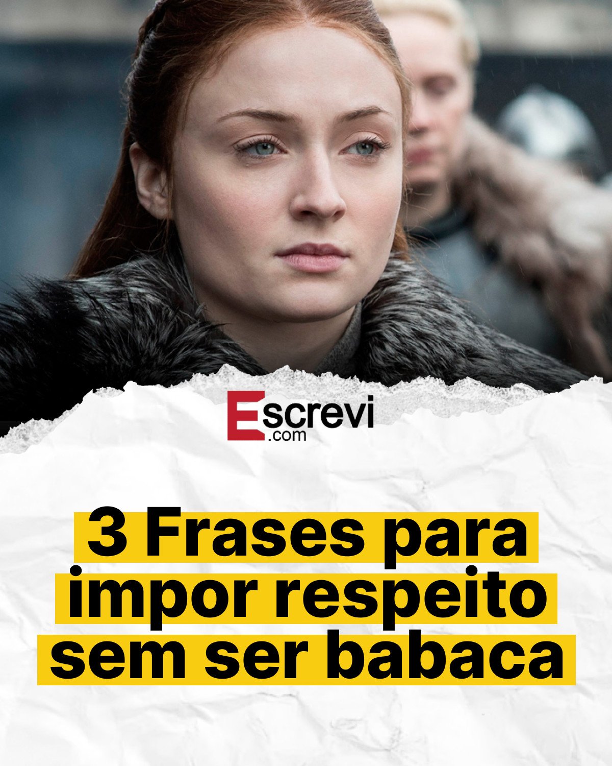 3 Frases para impor respeito sem ser babaca card branco