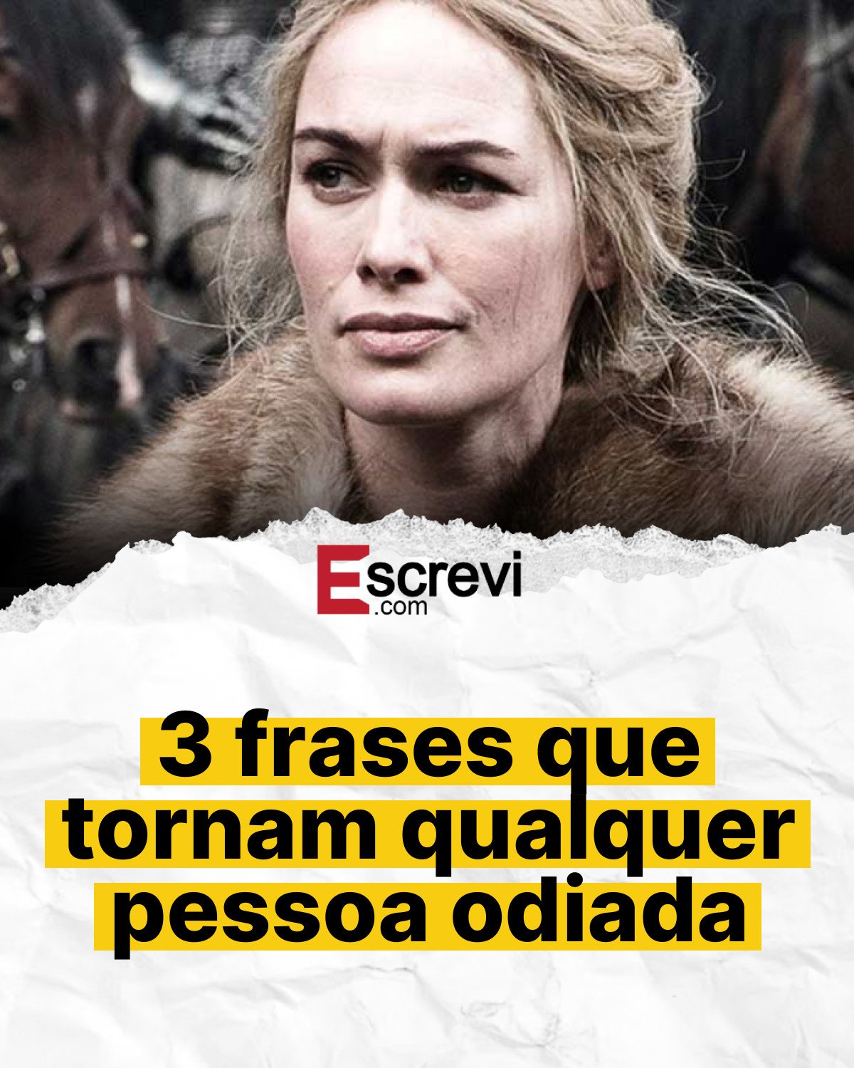 3 frases que tornam qualquer pessoa odiada card branco