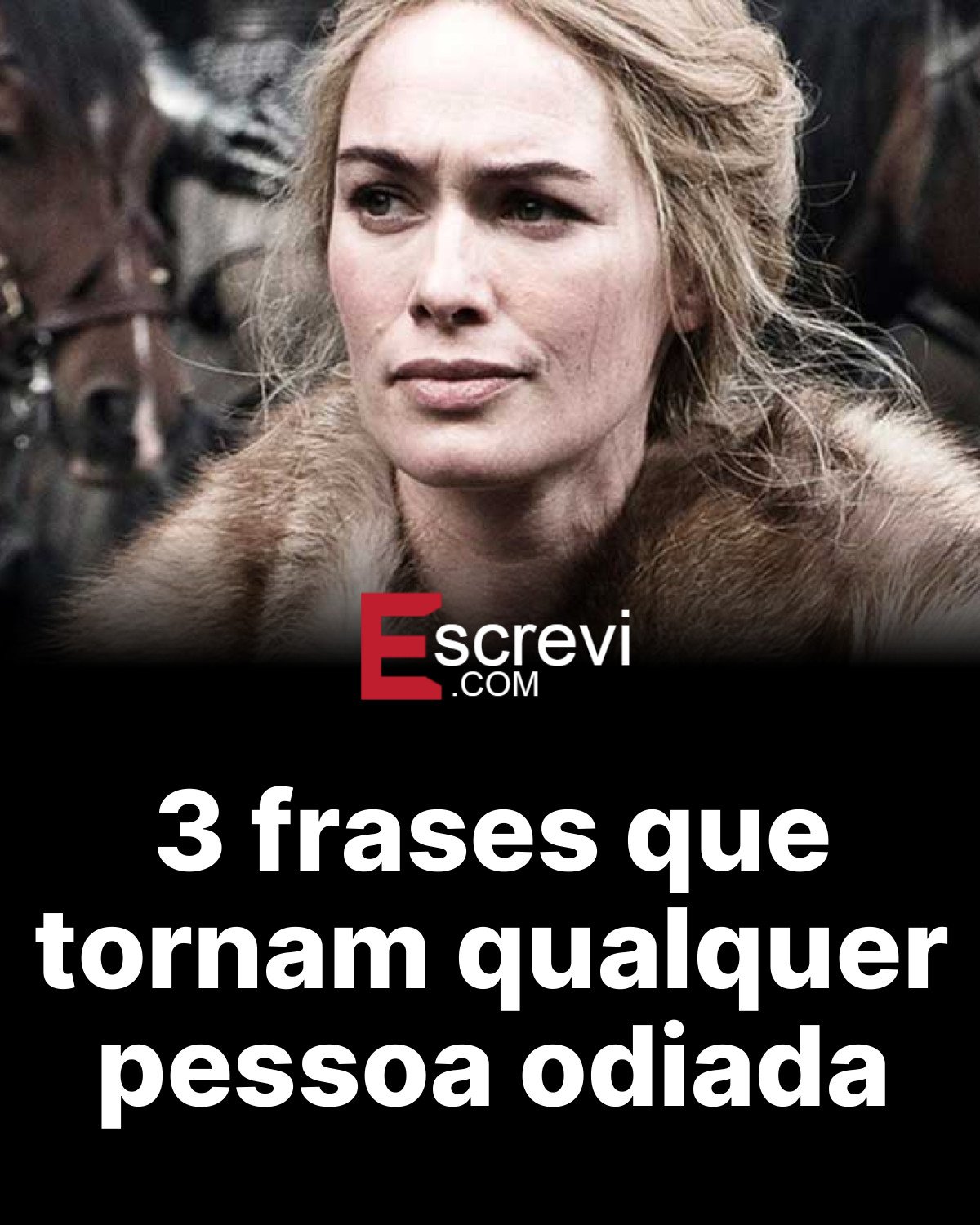 3 frases que tornam qualquer pessoa odiada card preto