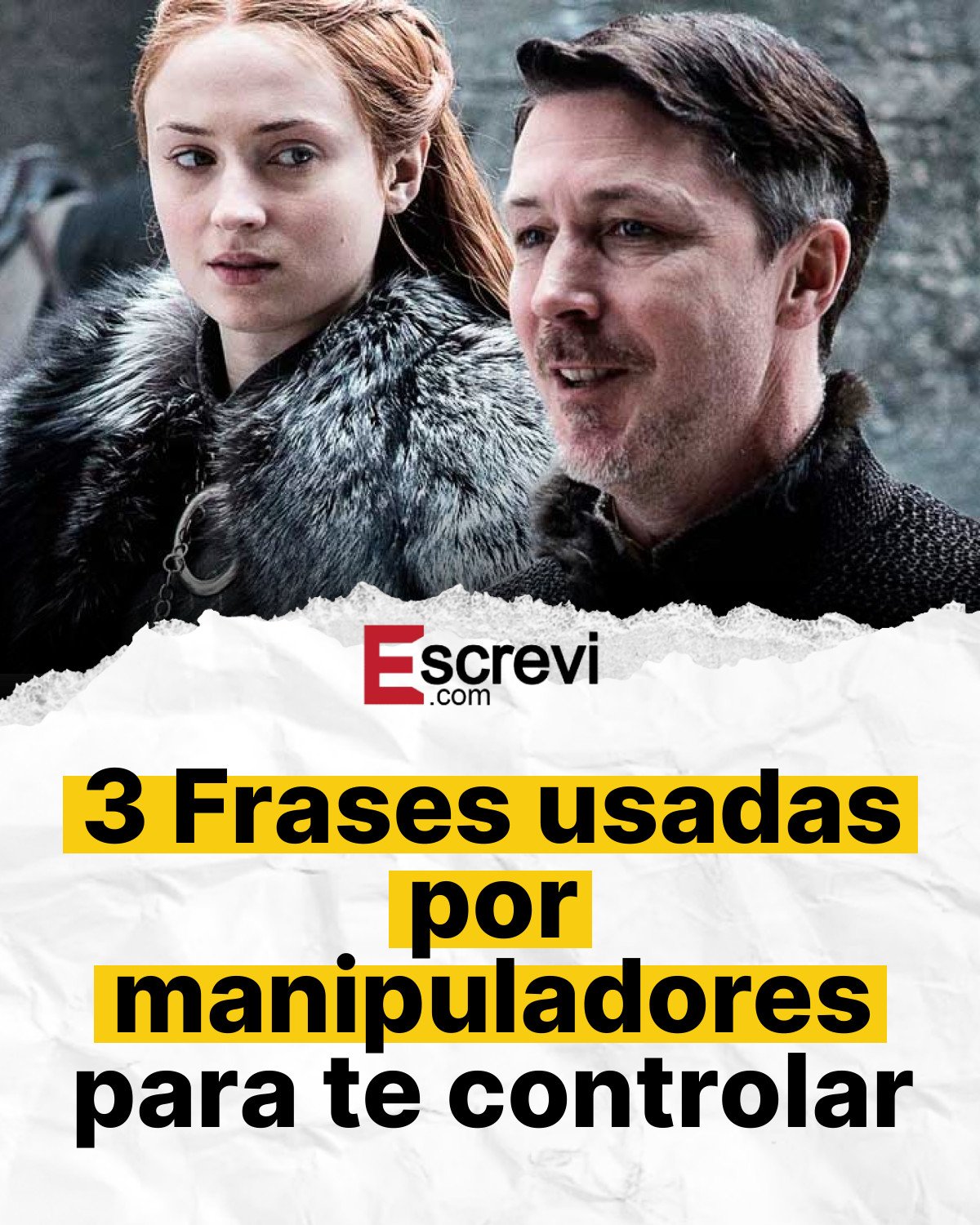 3 Frases usadas por manipuladores para te controlar card branco