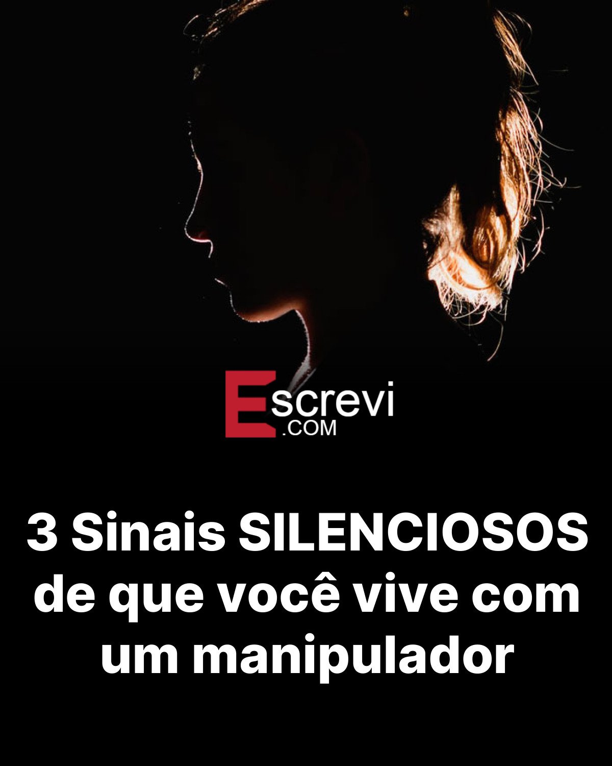 3 Sinais SILENCIOSOS de que você vive com um manipulador card preto