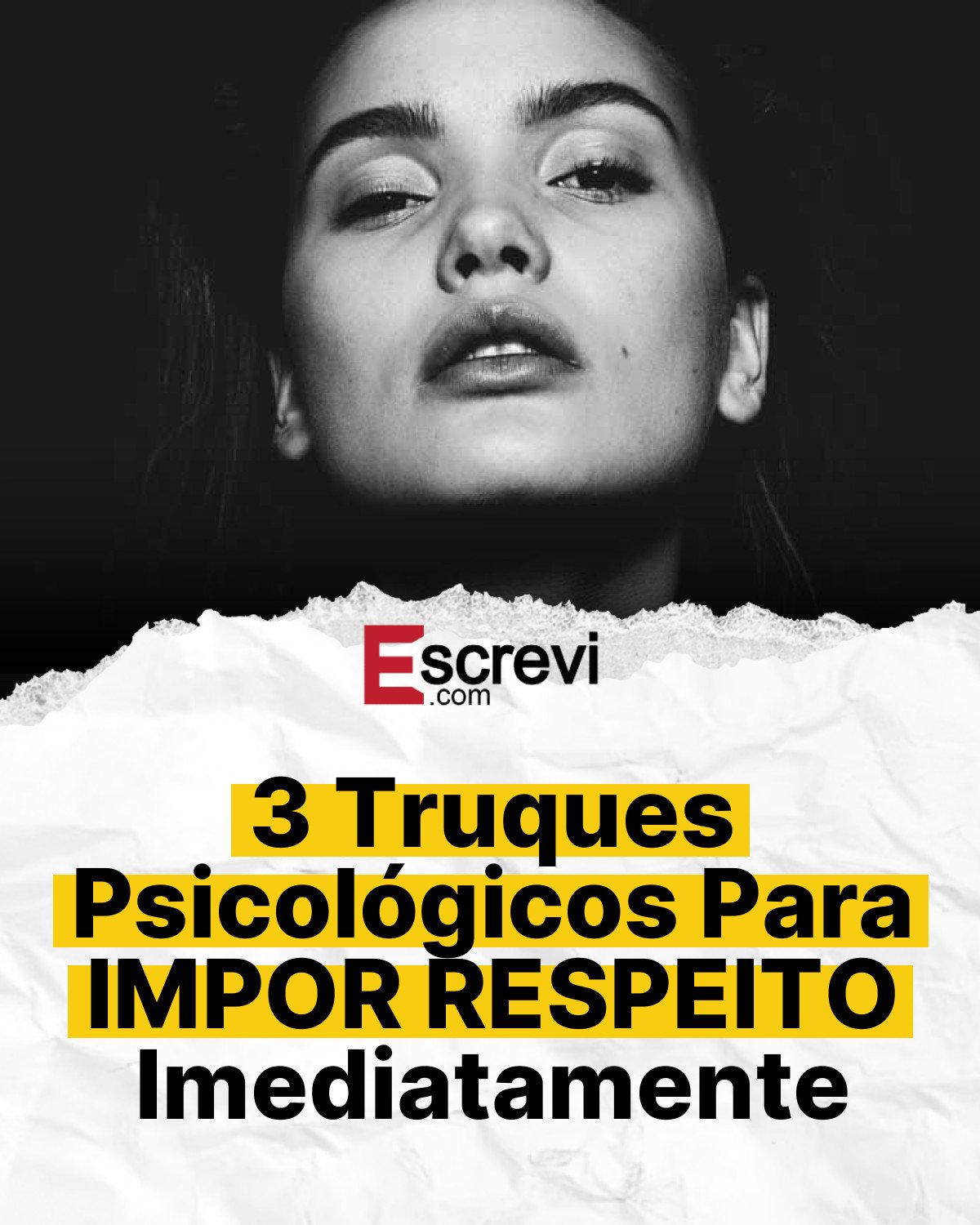3 Truques Psicológicos Para IMPOR RESPEITO Imediatamente card branco