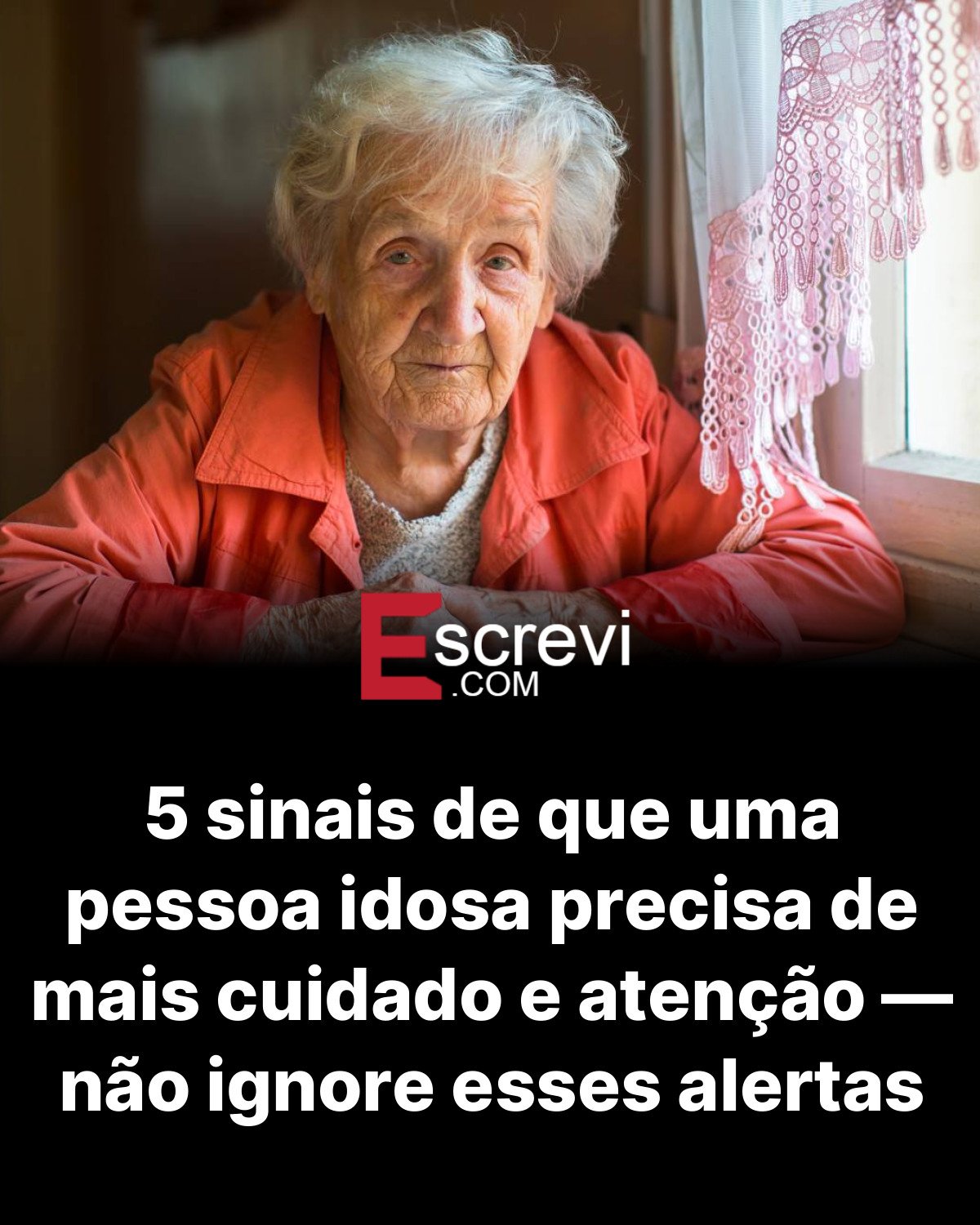 5 sinais de que uma pessoa idosa precisa de mais cuidado e atenção — não ignore esses alertas card preto