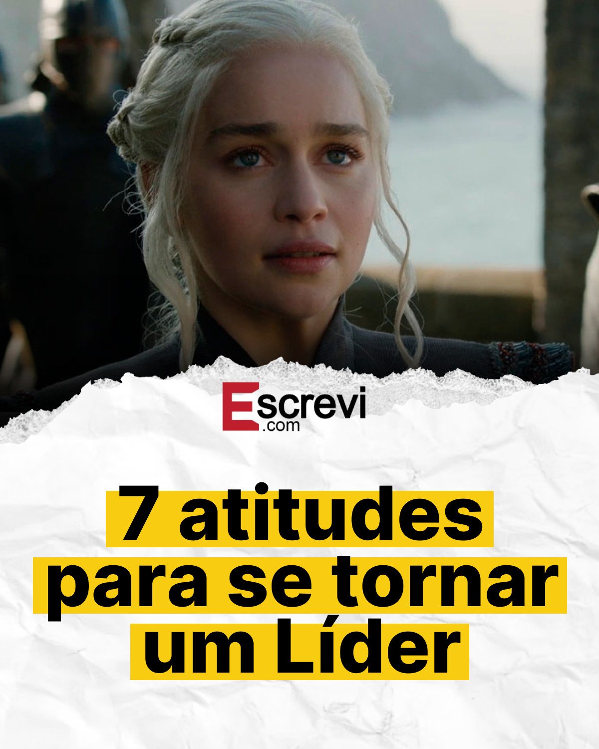 7 atitudes para se tornar um Líder card branco