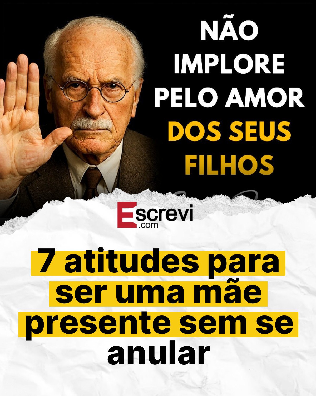 7 atitudes para ser uma mãe presente sem se anular card branco