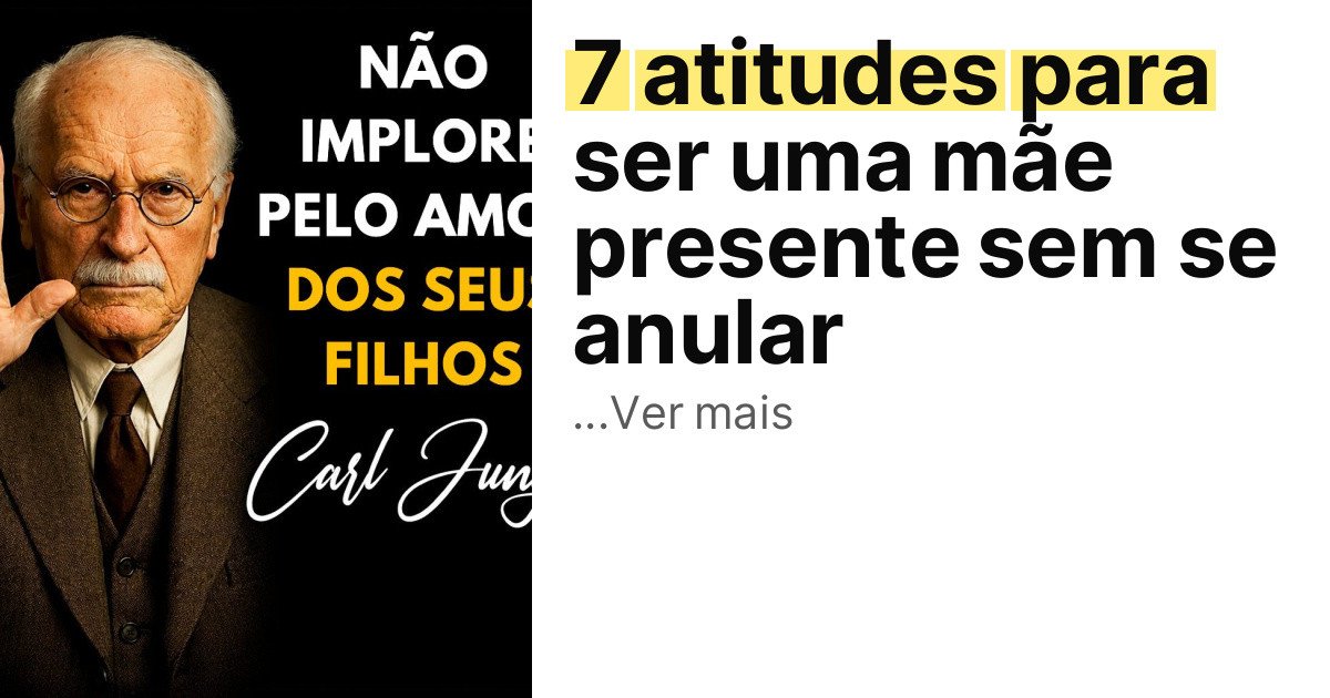 7 atitudes para ser uma mãe presente sem se anular imagem principal