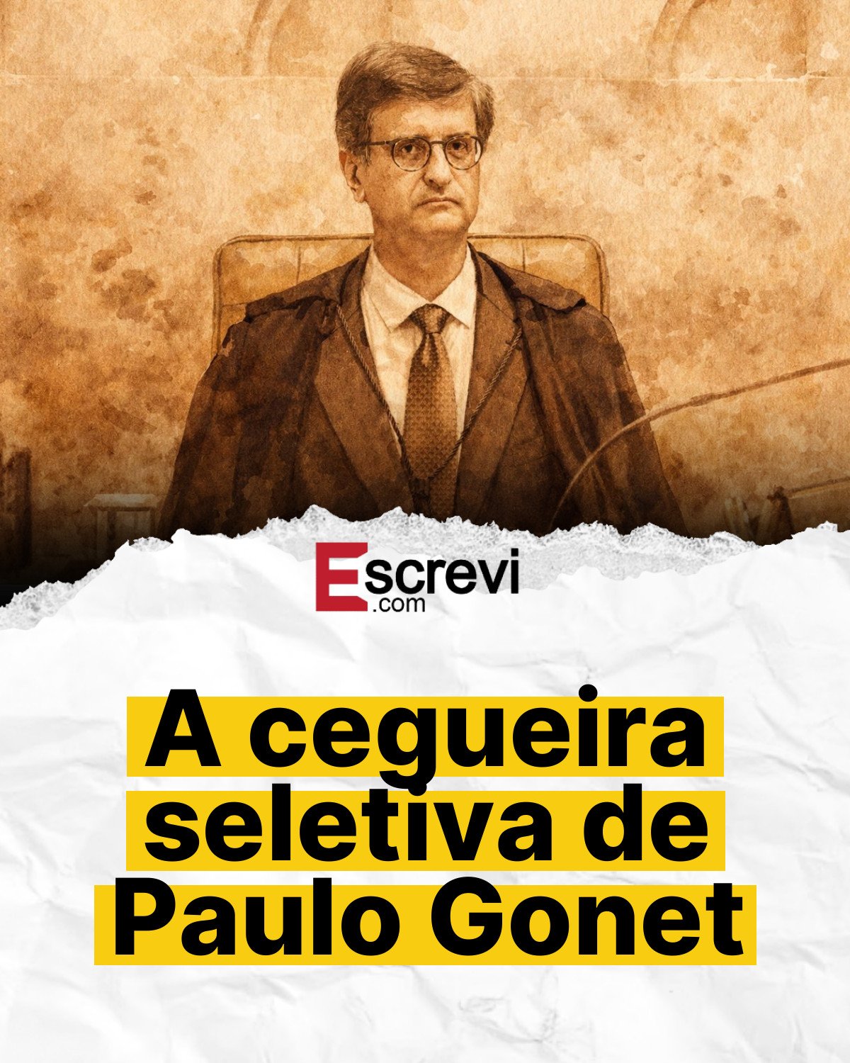 A cegueira seletiva de Paulo Gonet card branco