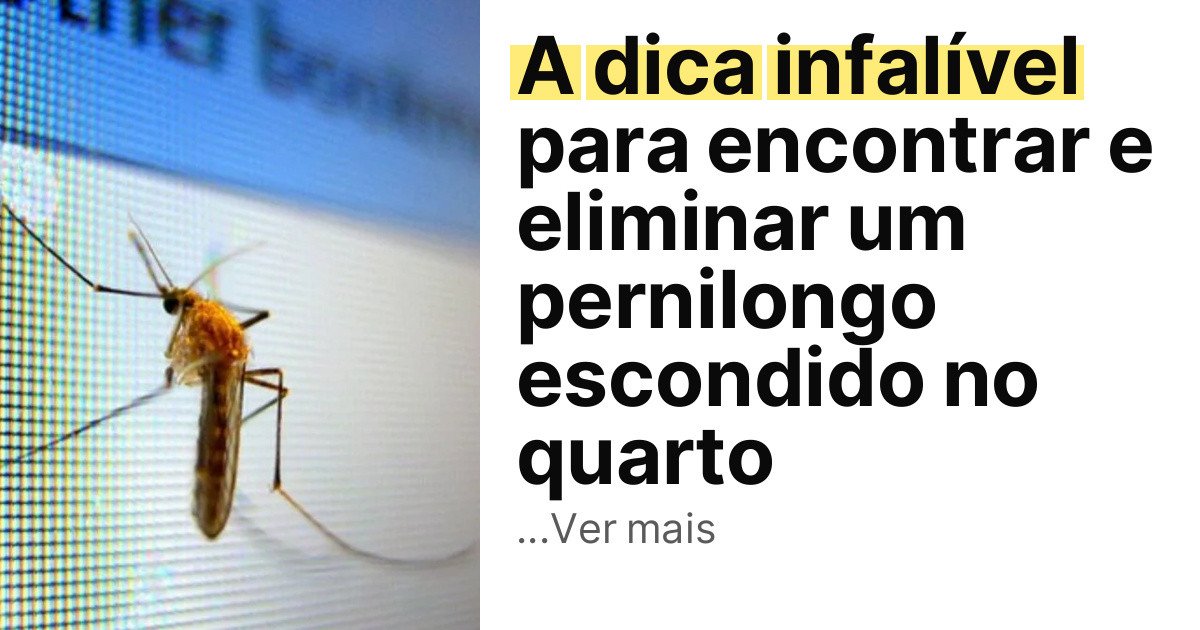 A dica infalível para encontrar e eliminar um pernilongo escondido no quarto imagem principal