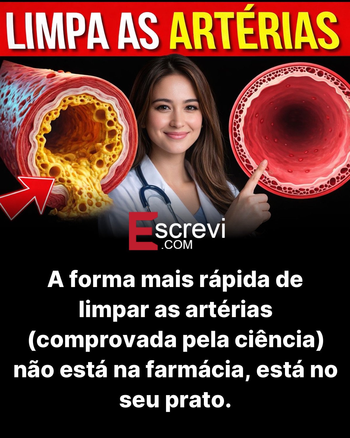 A forma mais rápida de limpar as artérias (comprovada pela ciência) não está na farmácia, está no seu prato. card preto