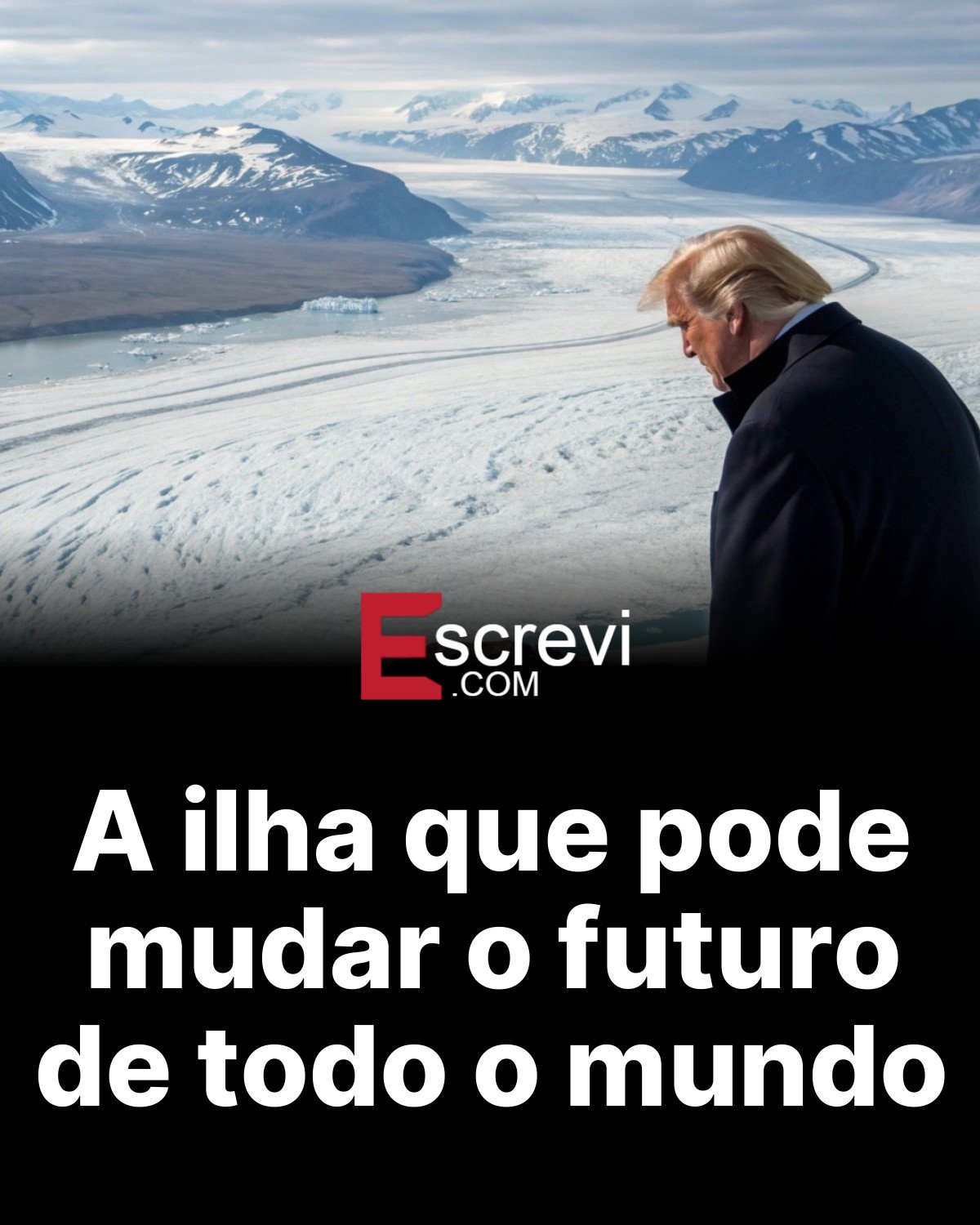 A ilha que pode mudar o futuro de todo o mundo card preto