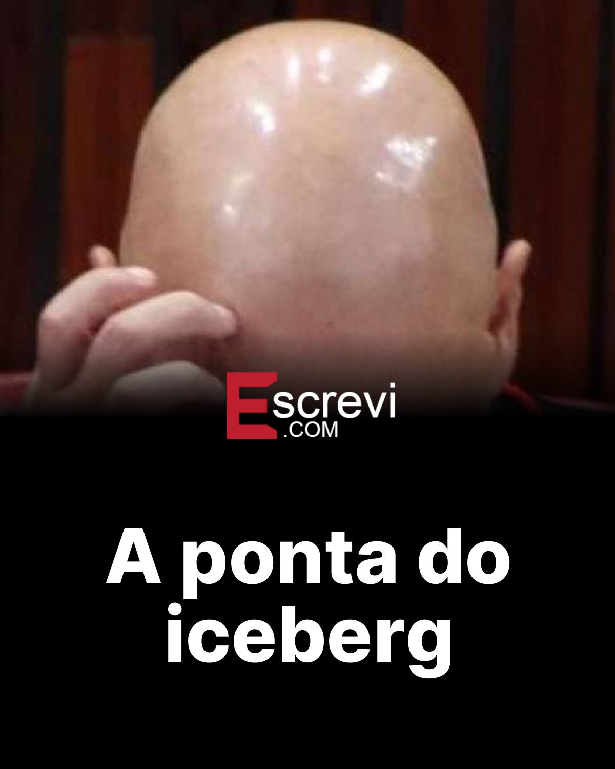A ponta do iceberg card preto