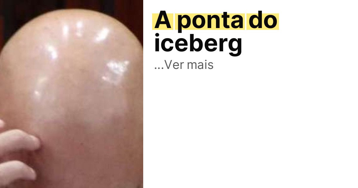 A ponta do iceberg imagem principal