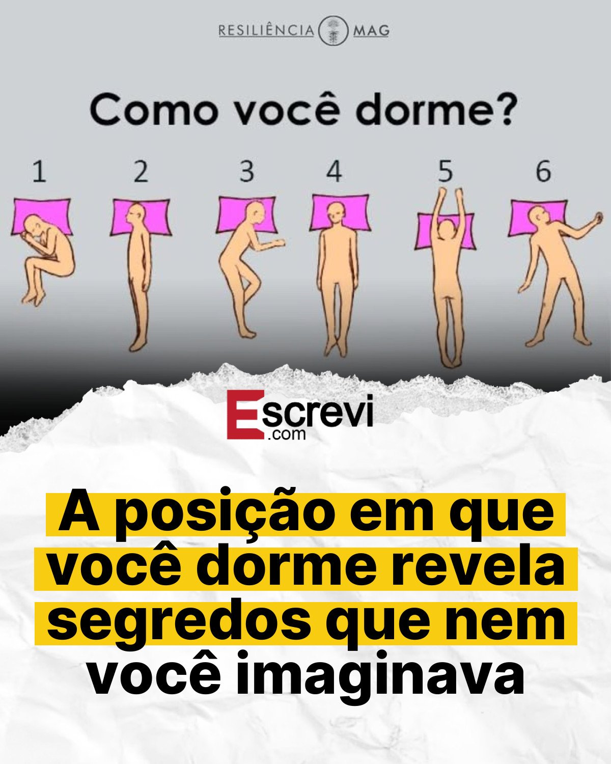 A posição em que você dorme revela segredos que nem você imaginava card branco