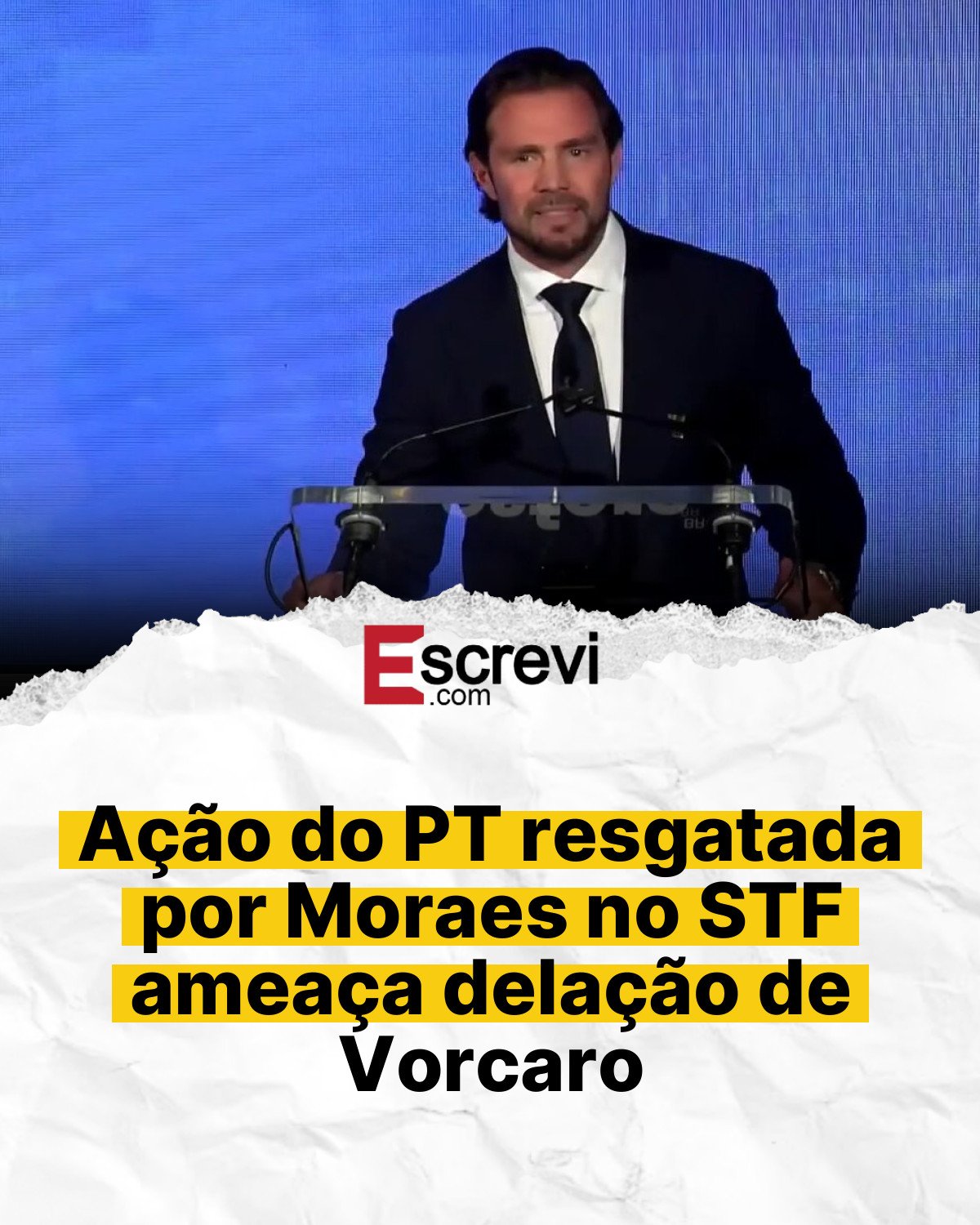 Ação do PT resgatada por Moraes no STF ameaça delação de Vorcaro card branco