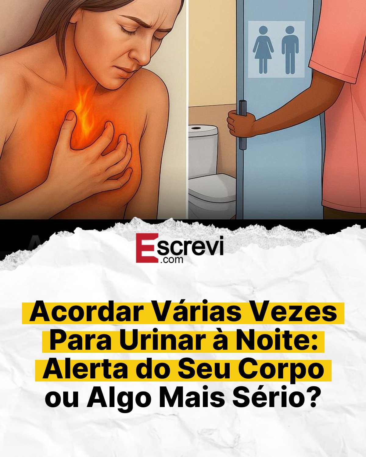 Acordar Várias Vezes Para Urinar à Noite: Alerta do Seu Corpo ou Algo Mais Sério? card branco