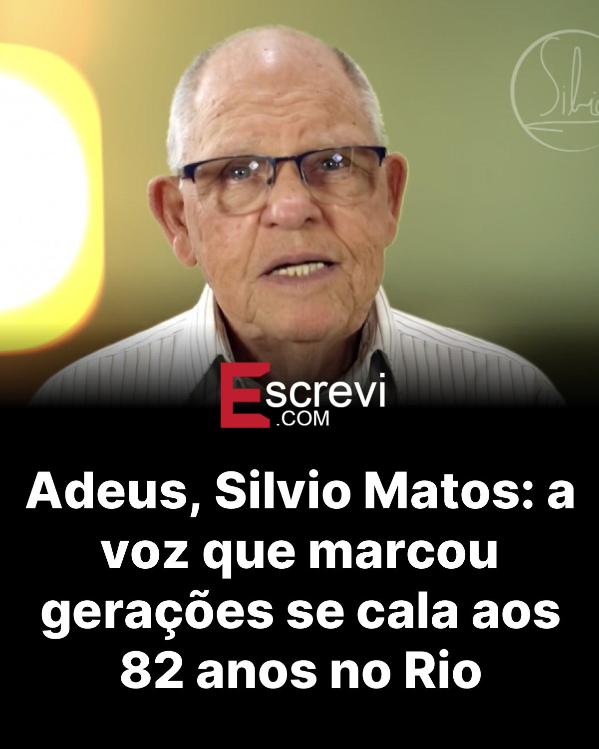 Adeus, Silvio Matos: a voz que marcou gerações se cala aos 82 anos no Rio card preto