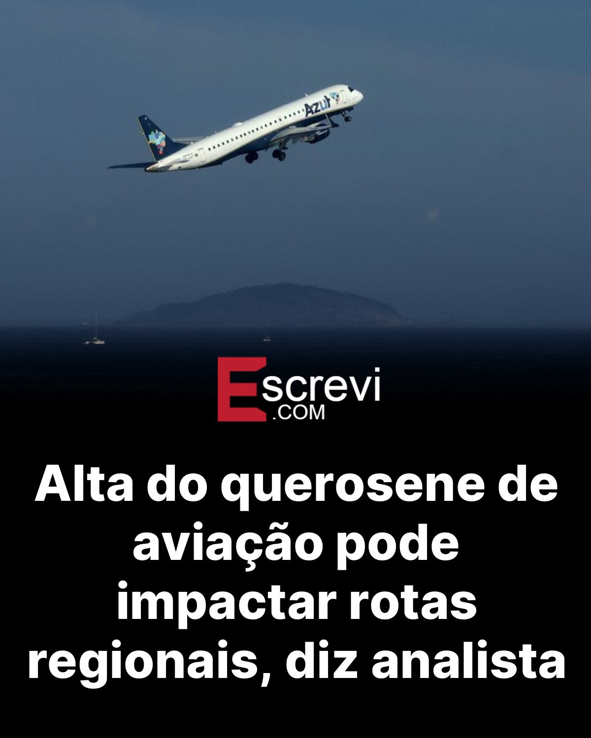 Alta do querosene de aviação pode impactar rotas regionais, diz analista card preto