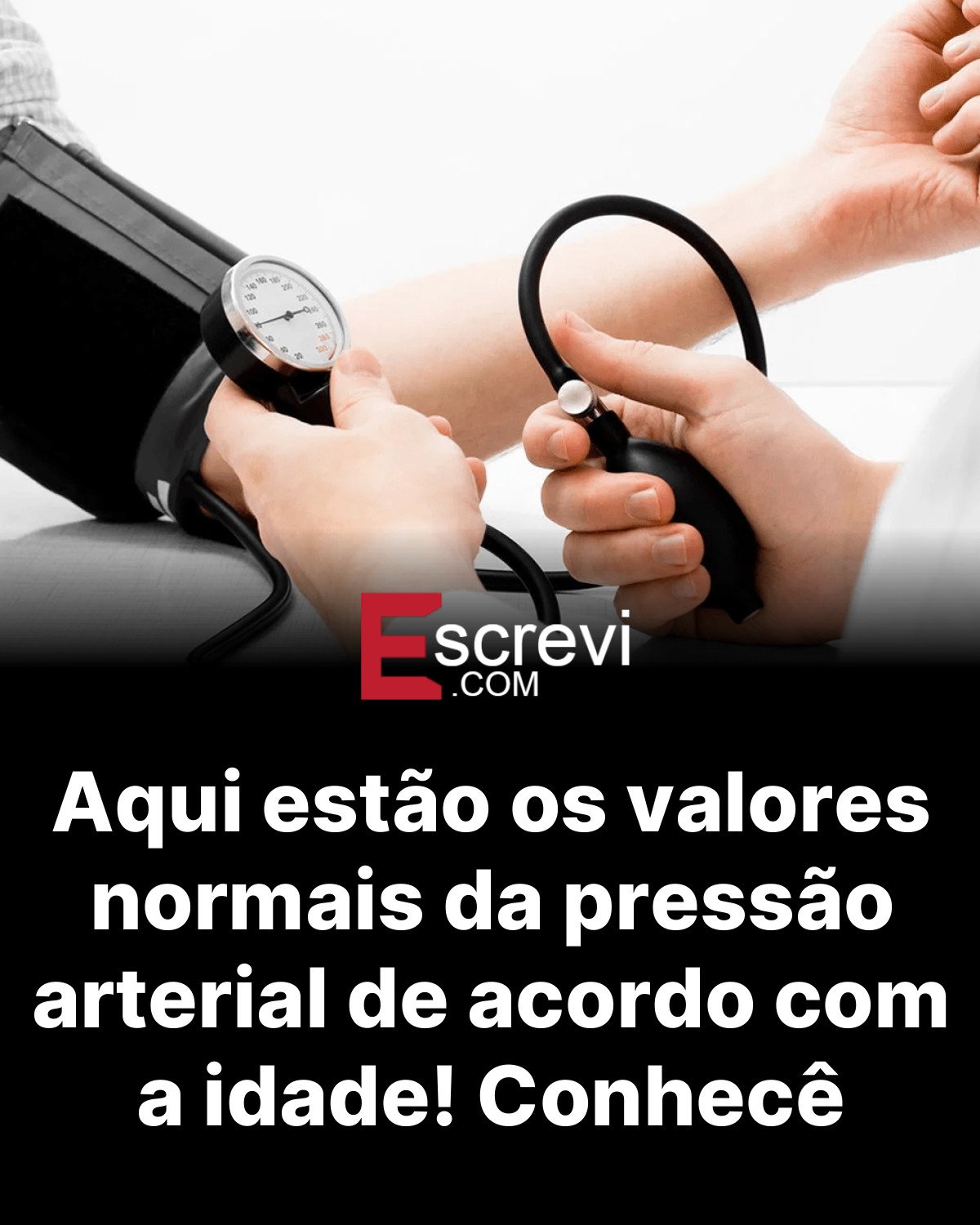 Aqui estão os valores normais da pressão arterial de acordo com a idade! Conhecê card preto