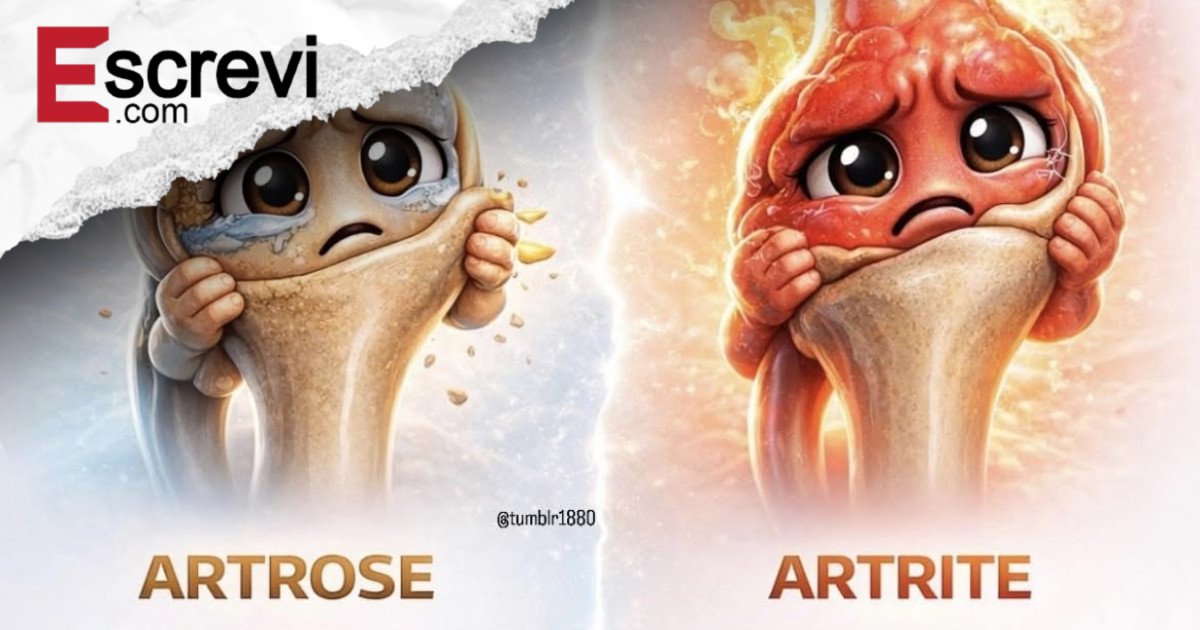 “Artrose x Artrite: a diferença que ninguém te contou (e que pode explicar suas dores nas juntas)” imagem principal