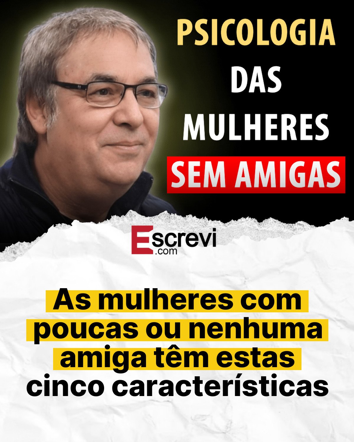 As mulheres com poucas ou nenhuma amiga têm estas cinco características card branco