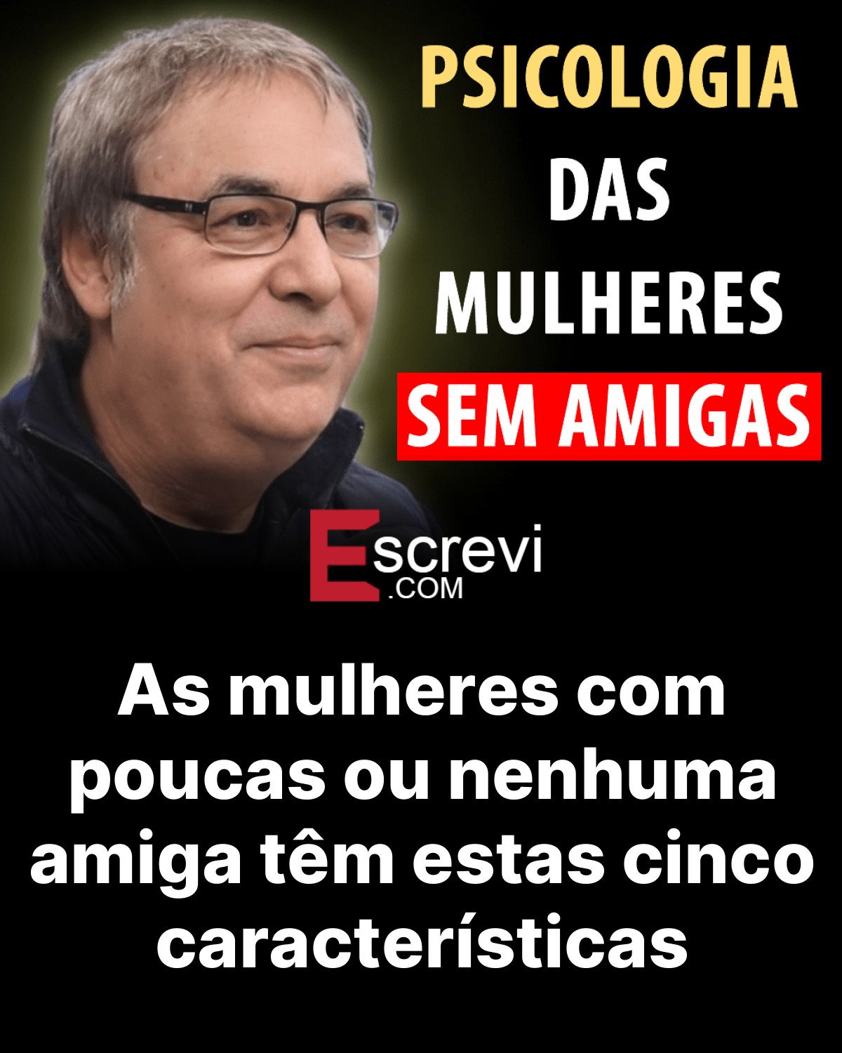 As mulheres com poucas ou nenhuma amiga têm estas cinco características card preto