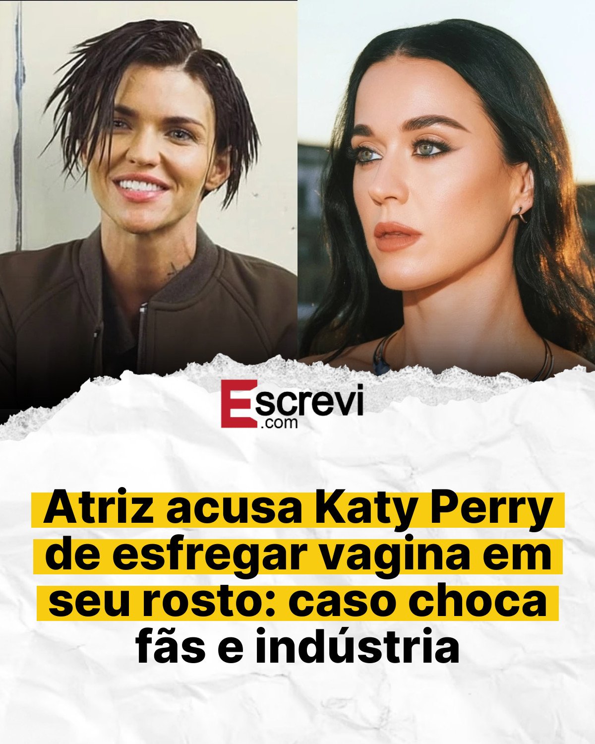 Atriz acusa Katy Perry de esfregar vagina em seu rosto: caso choca fãs e indústria card branco