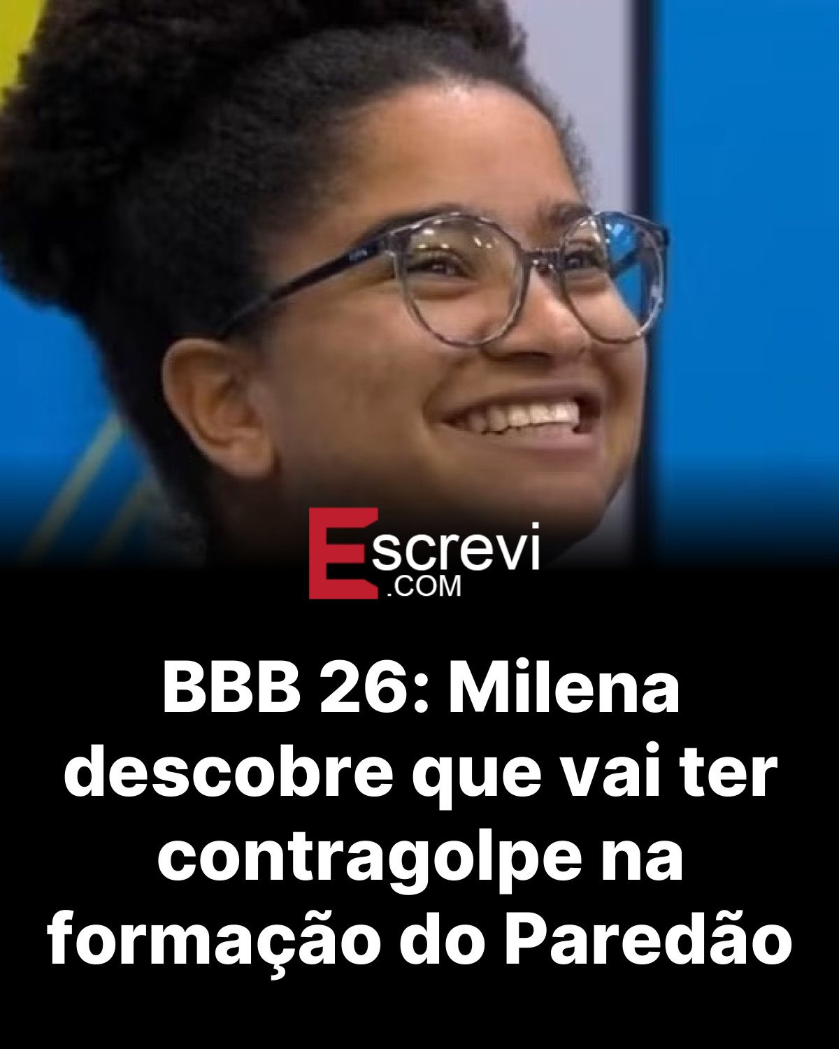 BBB 26: Milena descobre que vai ter contragolpe na formação do Paredão card preto