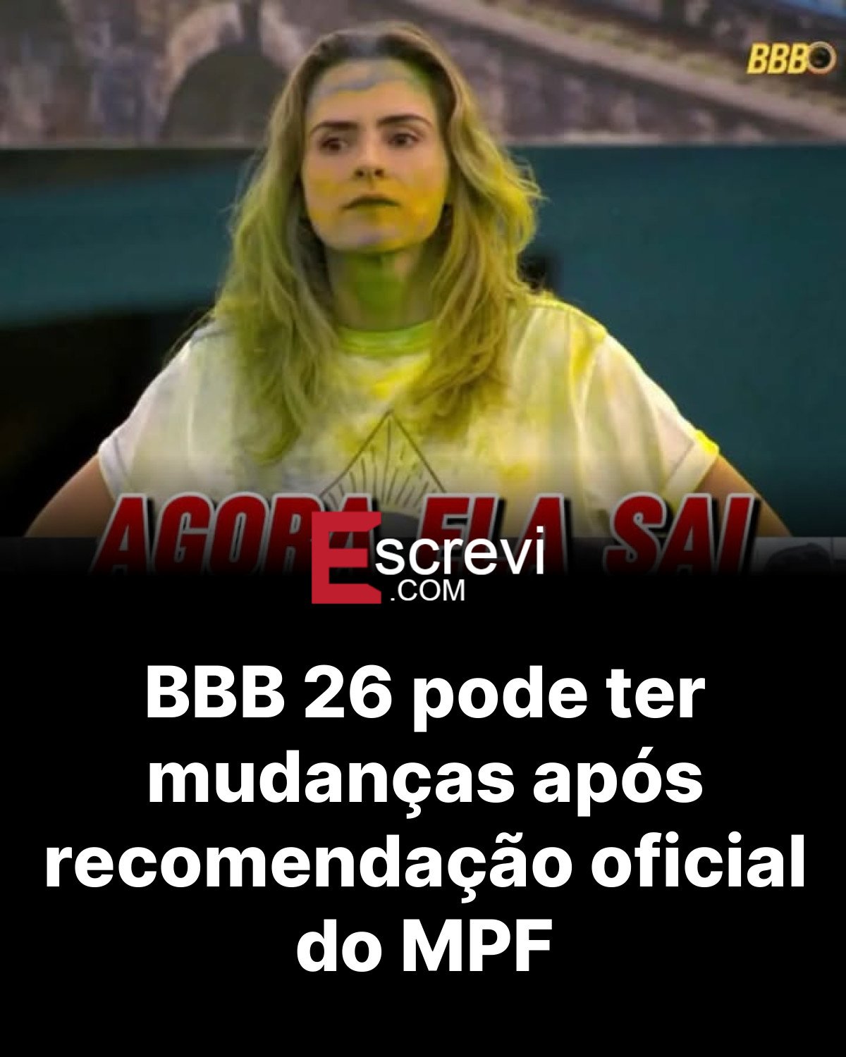 BBB 26 pode ter mudanças após recomendação oficial do MPF card preto