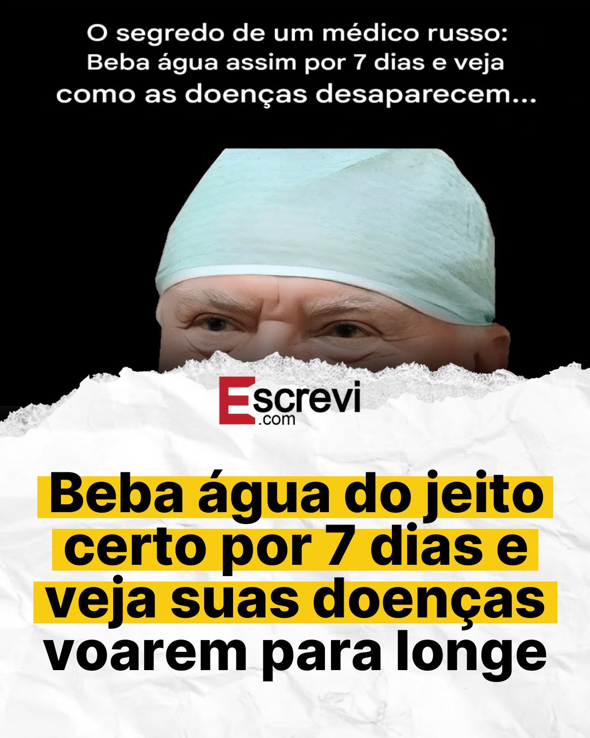 Beba água do jeito certo por 7 dias e veja suas doenças voarem para longe card branco
